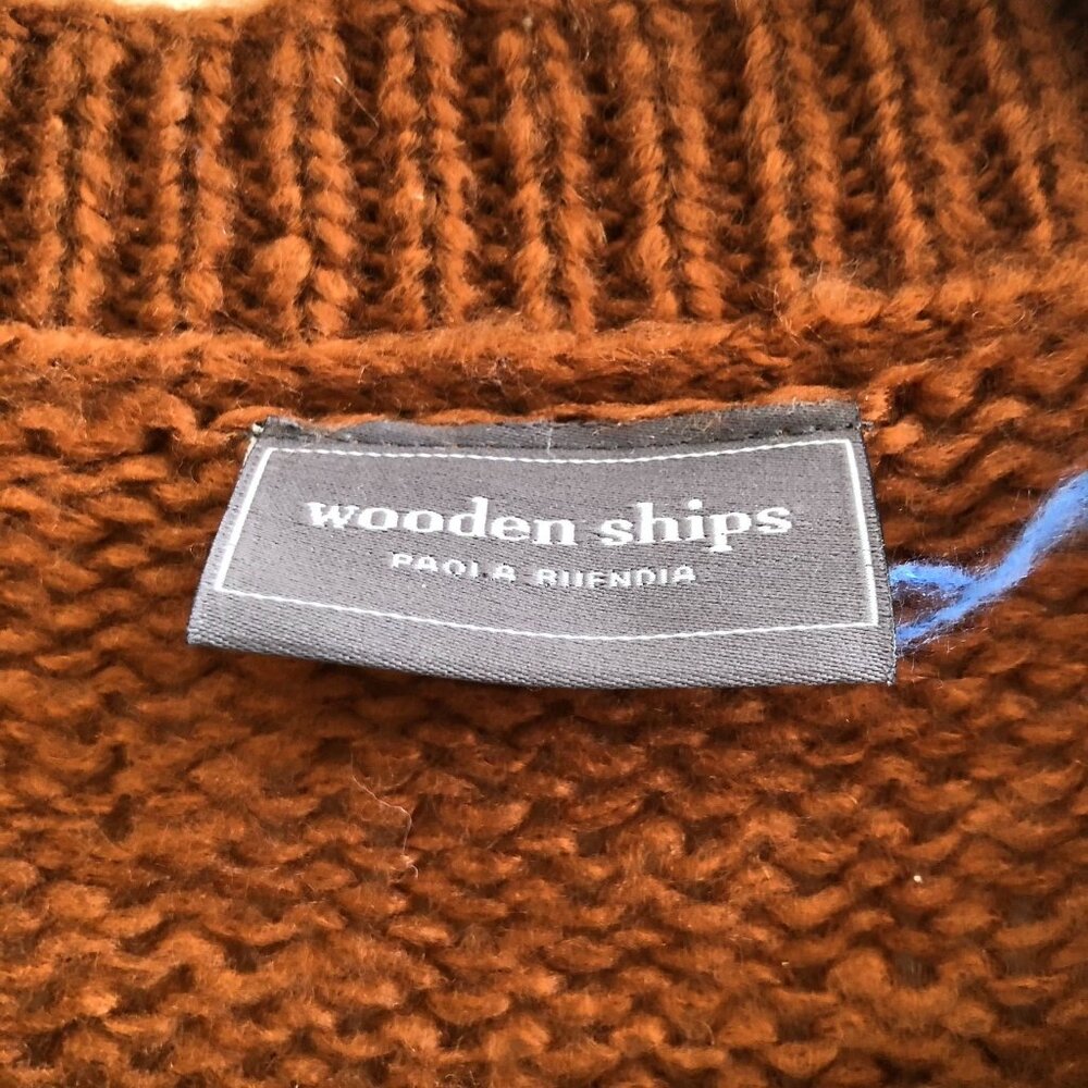WOODEN SHIPS Long Sleeve BONJOUR WITCHES Sweater Size S/M - Picture 8 of 11